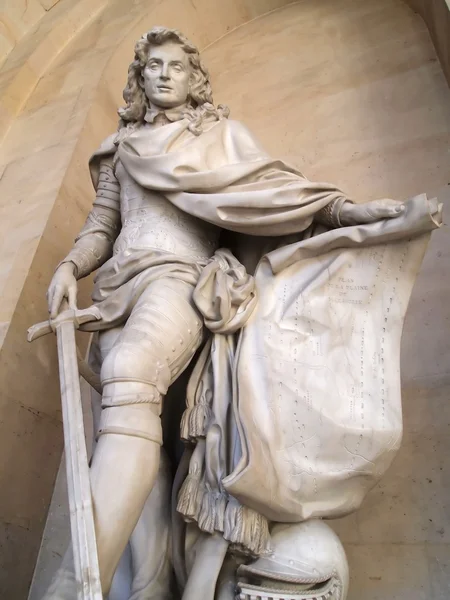 Statua del Re nel castello di Versailles, Francia — Foto Stock