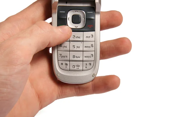 Telefone celular na mão — Fotografia de Stock