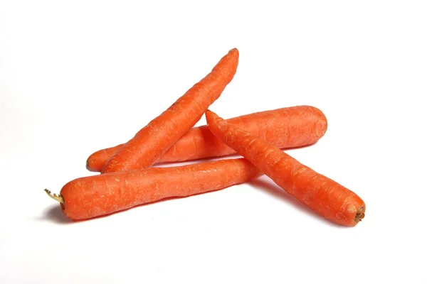 Zanahorias aisladas sobre fondo blanco — Foto de Stock