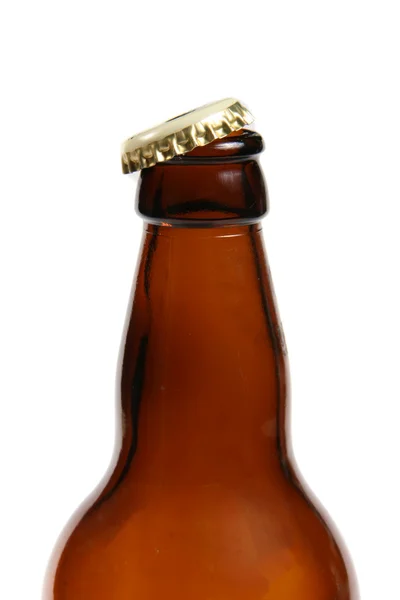 맥주 병 흰색 절연 — 스톡 사진