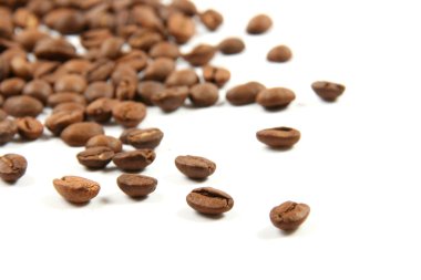 Closeup of coffee beans clipart