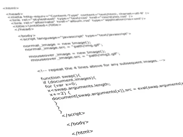 Código Programación Html — Foto de Stock