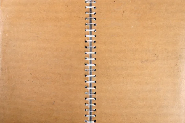 Caderno Papelão Espiral Branco — Fotografia de Stock