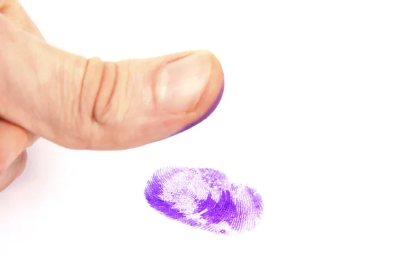 Большой Палец Отпечаток Пальца — стоковое фото