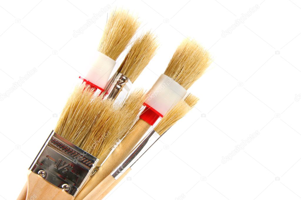 Various paintbrushes