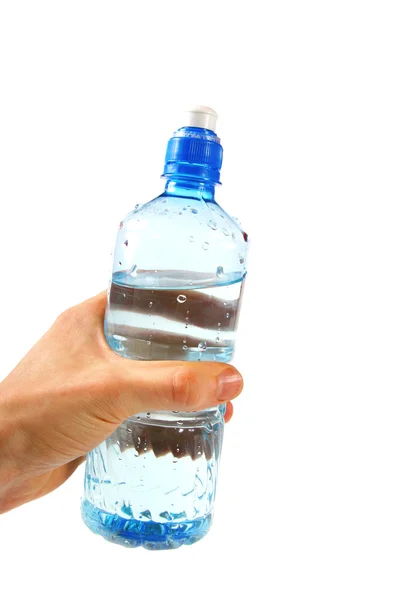 Botella Agua Mano —  Fotos de Stock