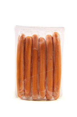 Pack of sausages clipart