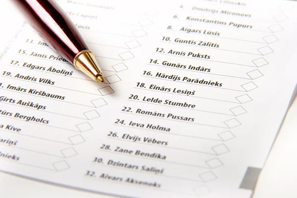 Kalem ve oylama form Yardımcısı — Stok fotoğraf