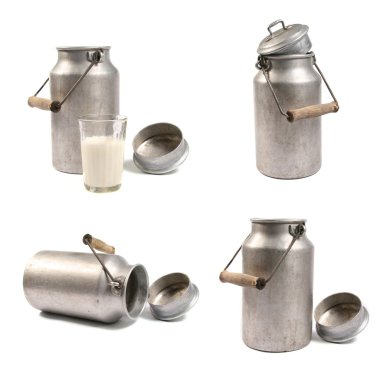 Milk cans clipart