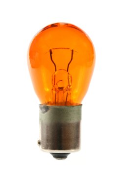 Orange light bulb clipart