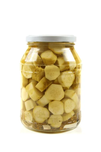 Krukke med pickles - Stock-foto