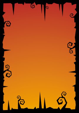 Cadılar Bayramı çerçeve arka plan