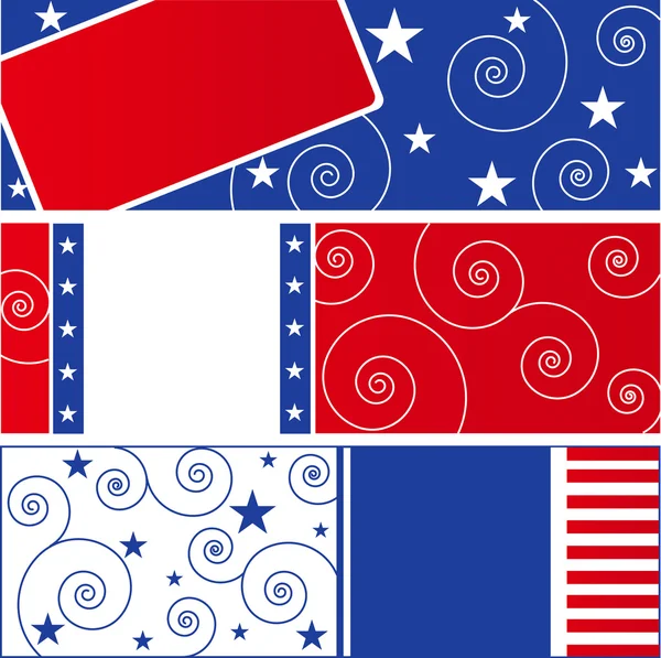 Prvky návrhu vlajky USA — Stockový vektor