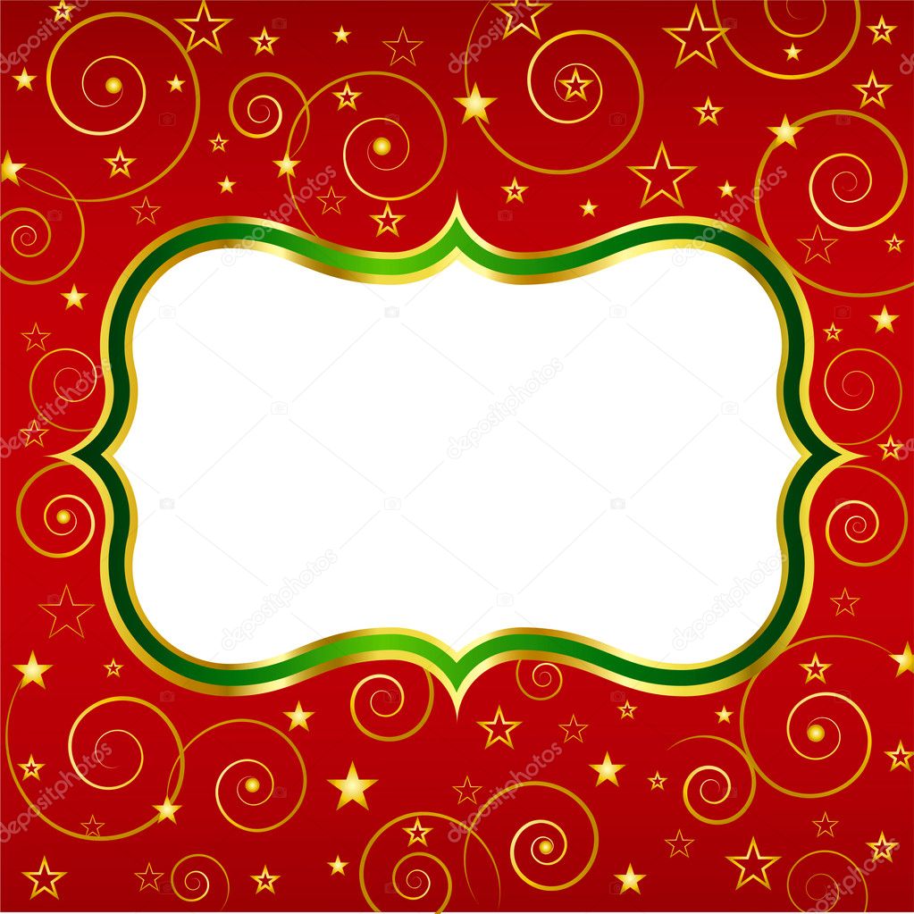 Red Background with golden stars