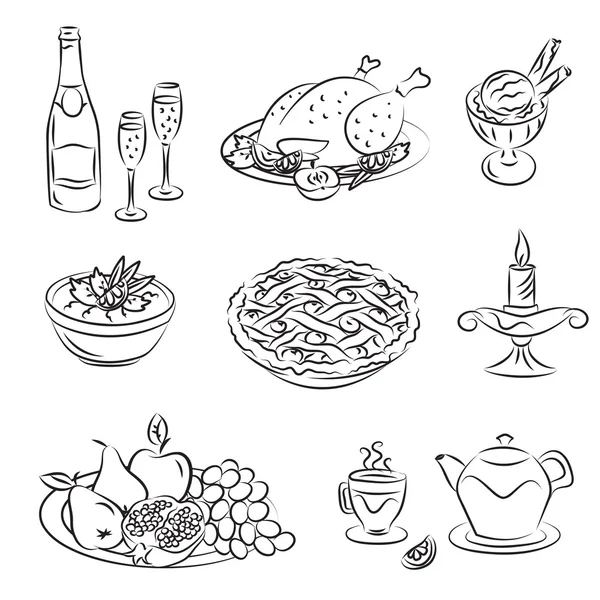 Семейный ужин — стоковый вектор
