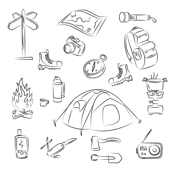 Camping — Stockvector