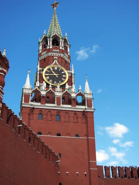 Spassky tarihinde saat kulesi — Stok fotoğraf