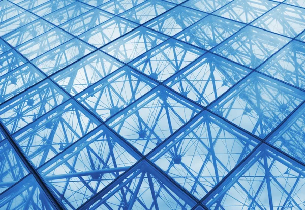 Moderno edificio de cristal azul —  Fotos de Stock