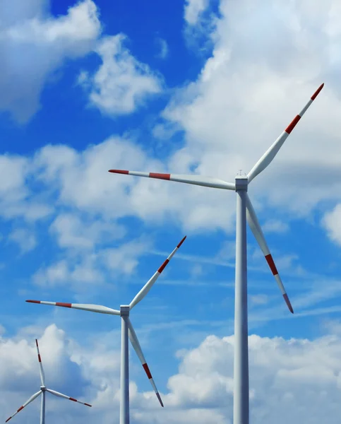 Three windmills — Stock Photo, Image