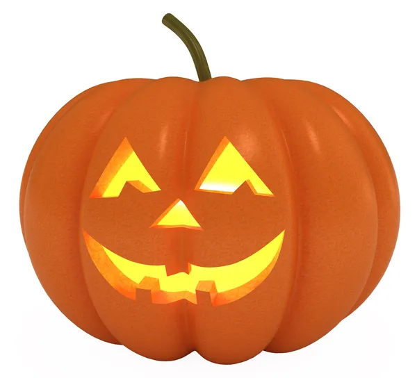 Happy halloween pumpa, jack o lantern, urklippsbana — Stockfoto