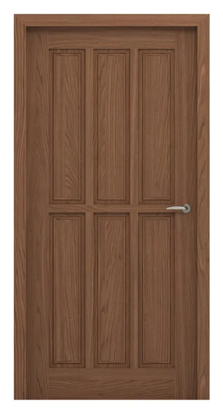 Двері, відсічний контур включено, 3d ілюстрація — стокове фото