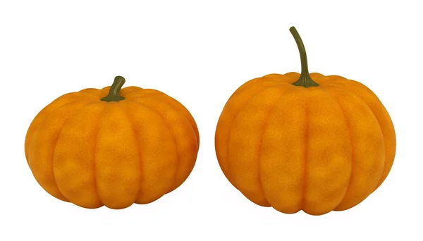 Pumpkins, isolated on white — Stock Photo, Image