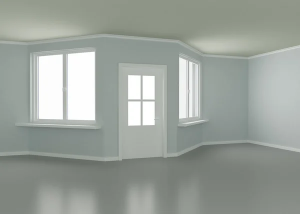 Oda, kapı ve pencere — Stok fotoğraf