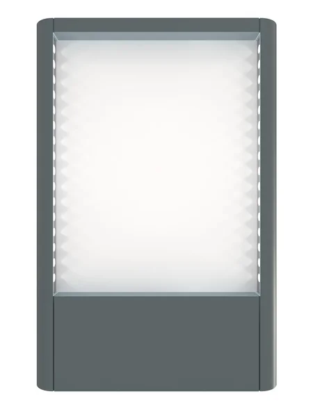 Prázdné Desky Pro Reklamu Lampy Akci Izolované Bílém Ořezovou Cestou — Stock fotografie