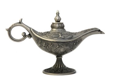 Oil lamp east design with egypt texture clipart