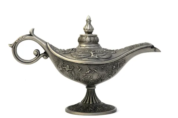 Lámpara de aceite de diseño oriental con textura egipcia — Foto de Stock