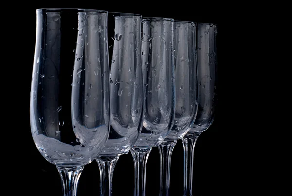 Пять стаканов — стоковое фото