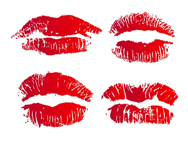 stock image Four lips