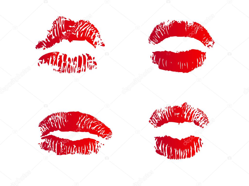 Four lips — Stock Photo © alexbai #5010044