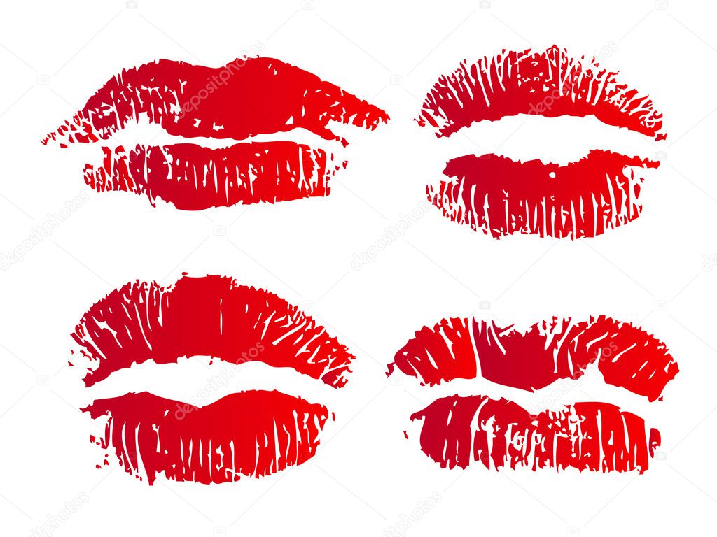 Four lips — Stock Photo © alexbai #5010045