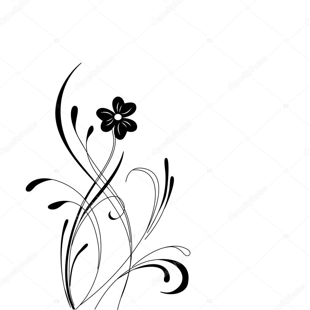 Abstract flower element
