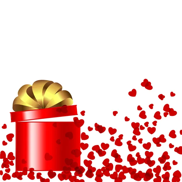 Červeném Pozadí Valentýna — Stockový vektor