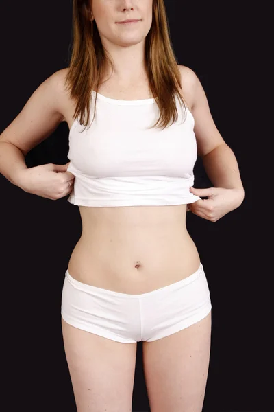 Sexy jonge vrouw in ondergoed — Stockfoto