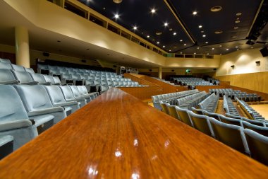 büyük ve modern universitary Auditorium görünümü