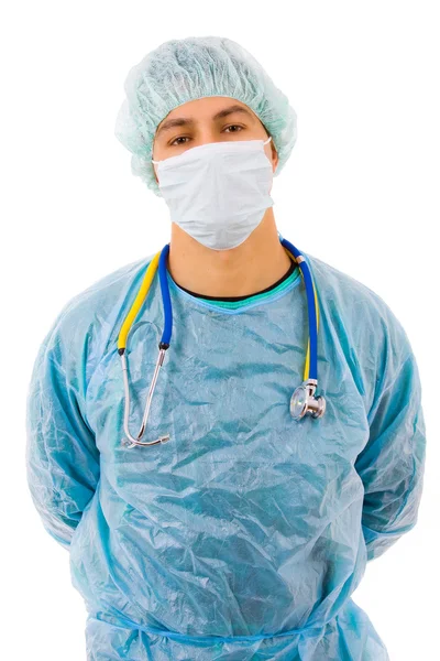Unga manliga kirurg porträtt — Stockfoto