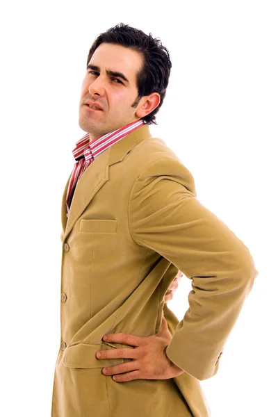 Business man with a backache — Stock Photo, Image