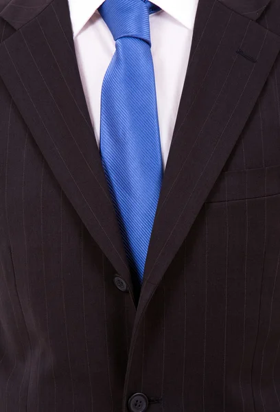 Muž obleku s modrou kravatu — Stock fotografie