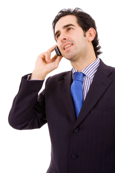 Bonito homem de negócios ao telefone — Fotografia de Stock