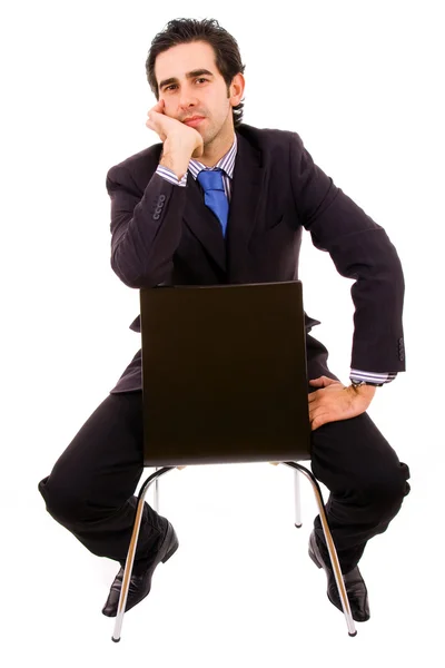 Hombre de negocios sentado en la silla —  Fotos de Stock