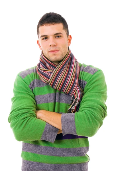 Homme habillé avec des vêtements d'hiver — Photo