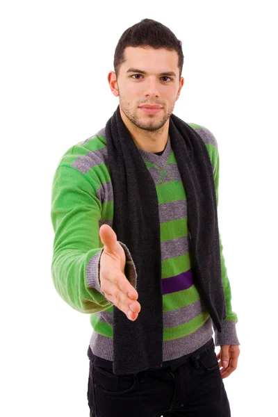 Man dressed with winter clothes — Stock Photo, Image