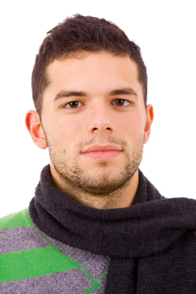Mladý muž oblečený s zimní oblečení — Stock fotografie