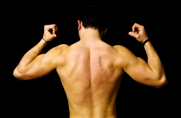 Costas masculinas musculares — Fotografia de Stock