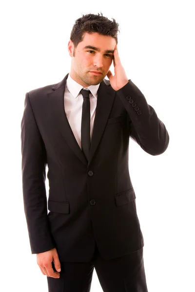 Uomo d'affari con mal di testa — Foto Stock