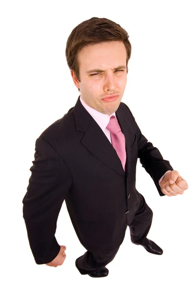 Business man playing silly — Stock Photo, Image