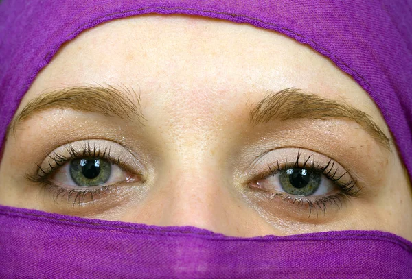 stock image Beautiful female eyes, Arabic style, studio picture